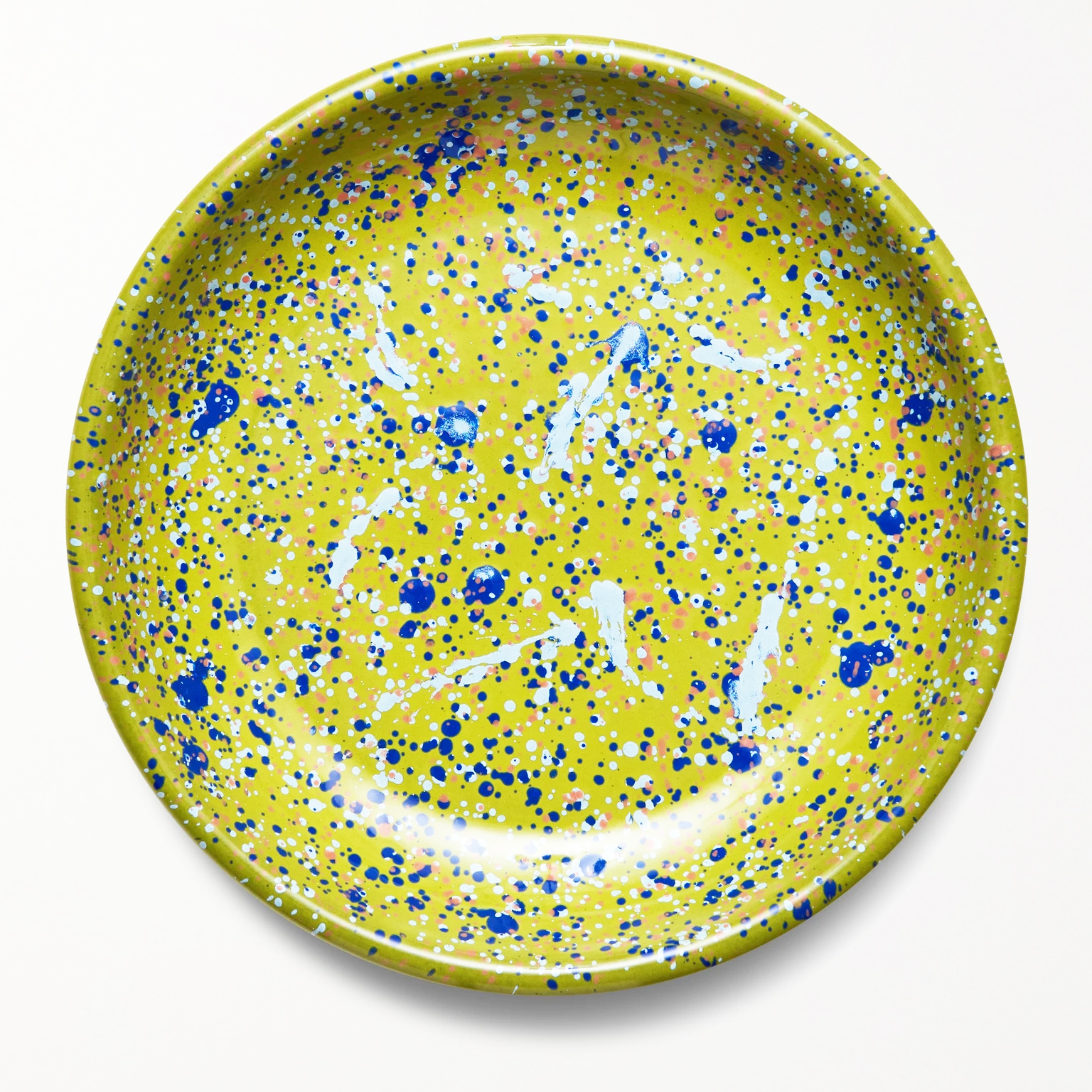 จานแบรนด์ BORNN Island Breeze Large Splattered Enamelware Plat ขนาด 26cm